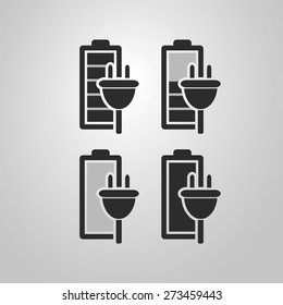 Designs für schwarze und weiße Batterien