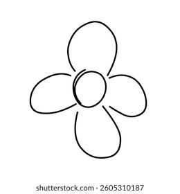 Black and White Beautiful Floral Vector