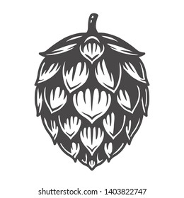 Black and white сraft beer hop seed