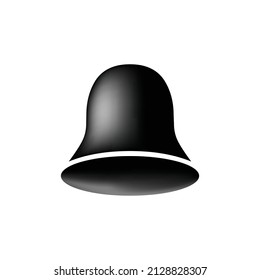 A black and white bell vector