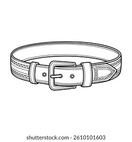 A black and white a belt  colouring page