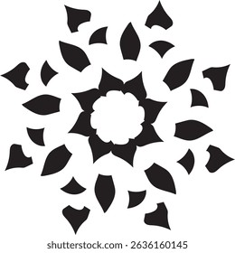 Black and White Best Quality Mandala design by vector 