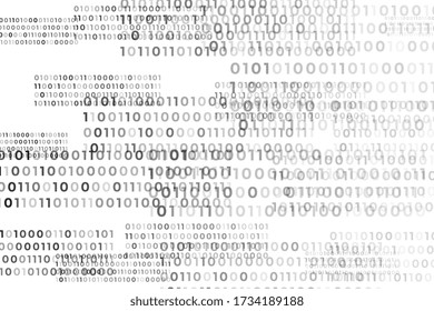 black and white binary code digital background design