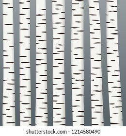 black and white birch tree texture on dark background vector design