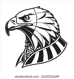 Black and white bird icon