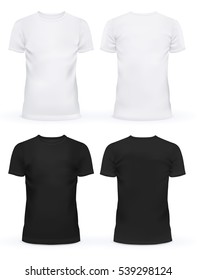Black   white blank t  shirt clothing design  New sport unisex textile form and u  neck collar for man   woman  Advertising ads template cloth   fashion theme