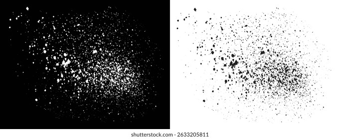 Black and white blood abstract vector paint texture background