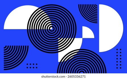 Black white blue abstract art background