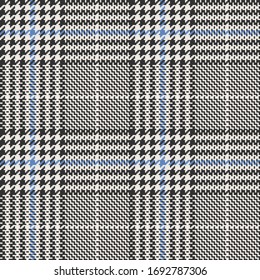 Big Seamless Graphic Houndstooth Pattern Black White Stock Vector
