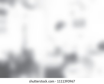 Black and white blur background. Fine tinted light gray surface. Gray and white. Vector.