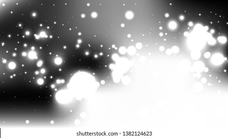 Black and White Blurred Lights Background