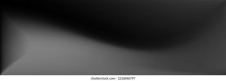 Black and white Blurred Texture Illustration. Silver  Natural Trendy Background. Gray Alluminium Wavy Gradient Mesh. Monochromatic Vibrant Horizontal Lines Backdrop. Grey Wavy Gradient Mesh.