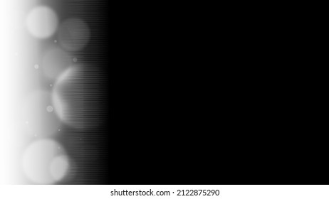 Black and White Bokeh Lights Bacground with Motion Glitch gradients