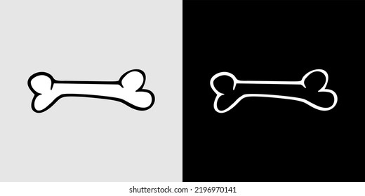 black and white bone design can be used for other purposes