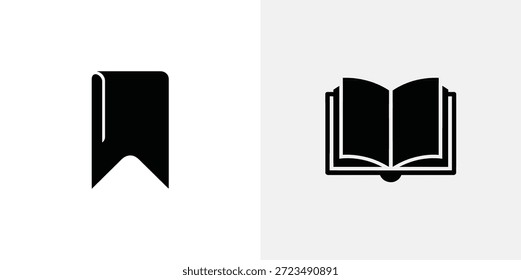 Leitura de livros e marcadores em preto e branco