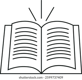 black and white book vector design icon illustration