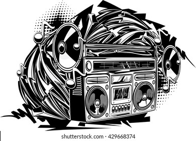 576 Boom Box Graffiti Images, Stock Photos & Vectors | Shutterstock