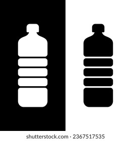 Schwarz-Weiß-Flasche-Symbol
