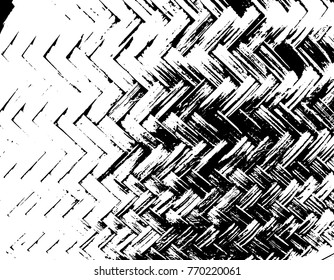 Black and white braided basket texture. Wicker background. Vector illustration.