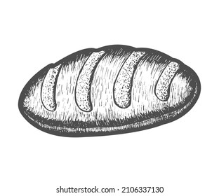 Ilustración vectorial de pan blanco y negro
