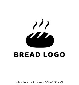 Black and White Bread Logo Vector Illustration.Separate Layer Easy to Edit.
