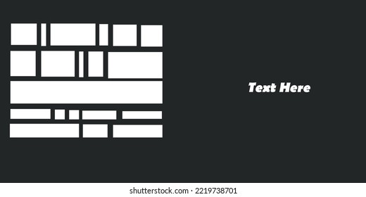 Black and white brick wall icon shape with space for text.