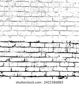 a black and white brick wall with a white paint, a set of four different brick walls, four different types of brick paving stones, vintage brick wall vector, grunge set of 