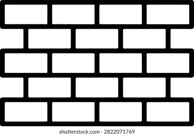 Black And White Brick Wall Pattern With Transparent Background