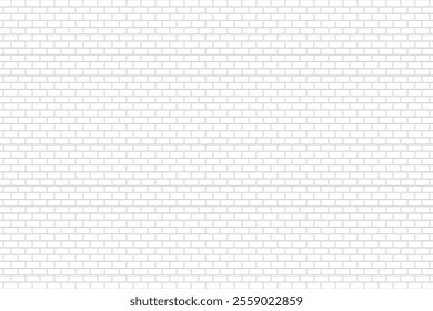 Black and White brick wall texture background. White and black brick wall background. EPS10 Vector illustration