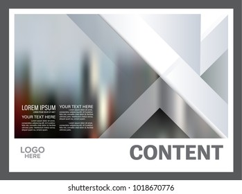 Black and white Brochure Layout design template. Annual Report Flyer Leaflet cover Presentation Modern background. illustration vector in A4 size