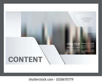Black and white Brochure Layout design template. Annual Report Flyer Leaflet cover Presentation Modern background. illustration vector in A4 size