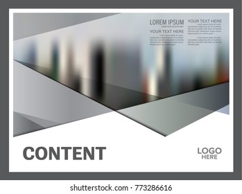 Black and white Brochure Layout design template. Annual Report Flyer Leaflet cover Presentation Modern background. illustration vector in A4 size