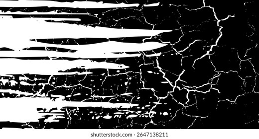 black white brush pattern car sticker banner abstract sporty lines black white color combination grunge brush pattern modern racing motorsport design. vector illustration.modern.
