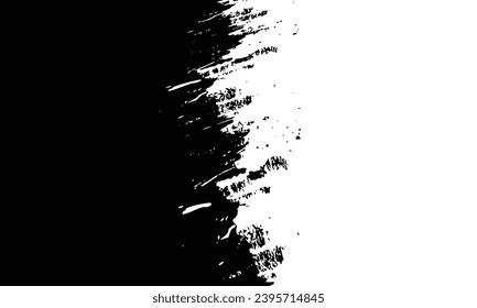 Black And White brush stroke banner background is perfect for adding a bold and eye-catching touch to any design project.