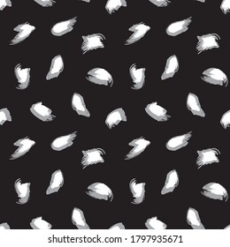 Black and White Brush Stroke Camouflage abstract seamless pattern background suitable for fashion textiles, graphics