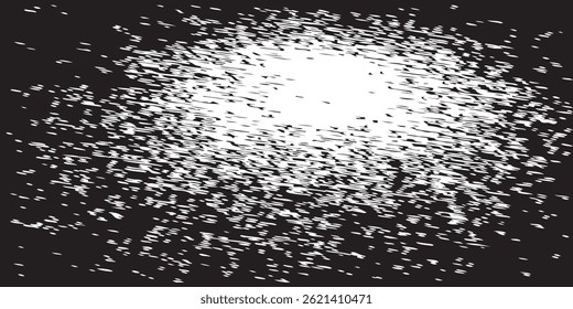 Quadro de traçado de pincel preto e branco em plano de fundo branco. Ilustração vetorial. Círculo grunge vetorial. Traço quadrado de tinta no plano de fundo branco. Círculo grunge vetorial