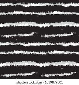 Black and White Brush stroke fur pattern design for fashion prints, homeware, graphics, backgrounds