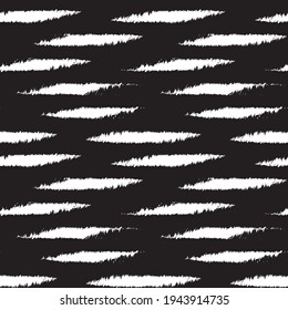 Black and White Brush stroke fur pattern design for fashion prints, homeware, graphics, backgrounds