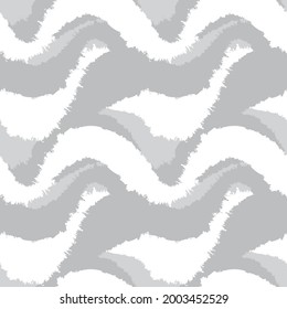 Black and White Brush stroke fur pattern design for fashion prints, homeware, graphics, backgrounds