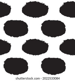 Black and White Brush stroke fur pattern design for fashion prints, homeware, graphics, backgrounds