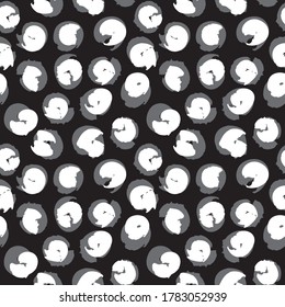Black and White Brush strokes pattern background suitable for fashion prints, graphics, backgrounds