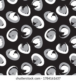 Black and White Brush strokes pattern background suitable for fashion prints, graphics, backgrounds