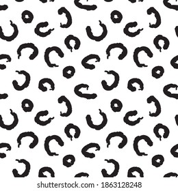 Black and White Brush strokes pattern background suitable for fashion prints, graphics, backgrounds