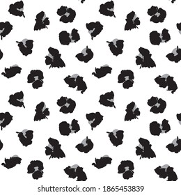 Black and White Brush strokes pattern background suitable for fashion prints, graphics, backgrounds