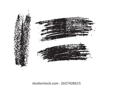 black and white brush strokes, Rough grunge black and white paint brush strokes and splashes create a textured frame border design element