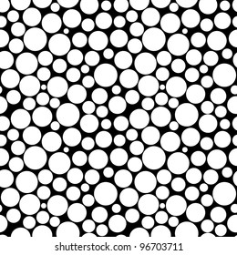 Black and White Bubble background. Illustration for design