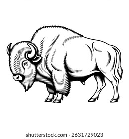 Black and white buffalo Animal 