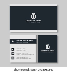 Black And White Business Card