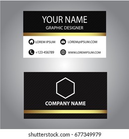 Black and White Business card