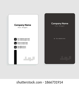 Black And White Business Card Idea